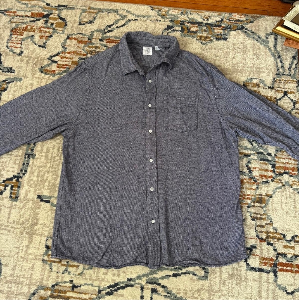 CORE life xl button up shirt blue